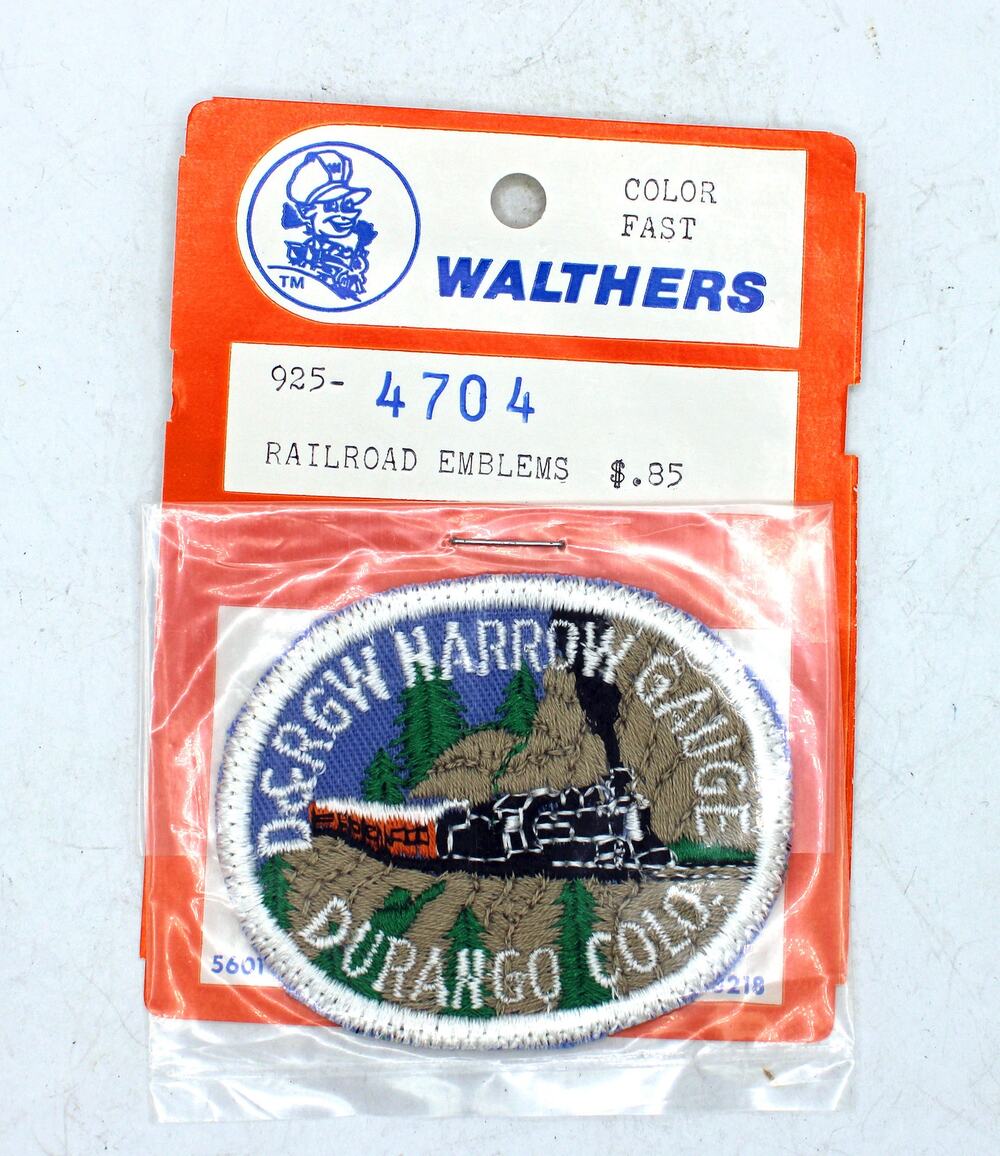 NOS Walthers D&RGW Narrow Gauge Durango, Colo. Railroad Patch